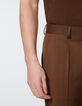 Mokka CROPPED kostuumbroek TRAVEL SUIT Heren-4