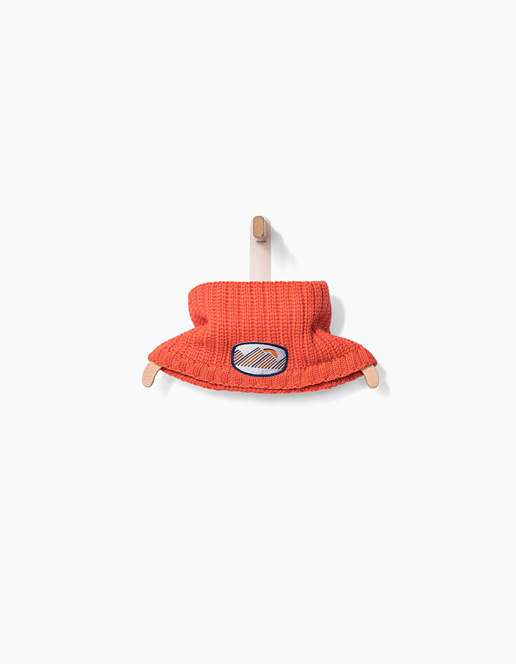 Snood orange bébé garçon -1
