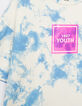 Girls' lavender-blue tie-dye T-shirt-2