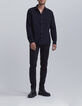 Chemise REGULAR marine en velours milleraies Homme-7