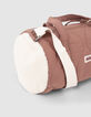 Rosa M&auml;dchenbowlingtasche mit cremewei&szlig;em Sherpafleece-5