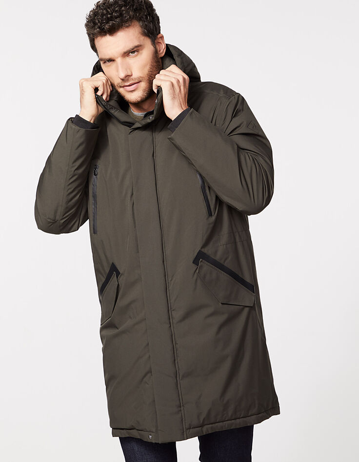 Parka longue kaki WATERPROOF Homme-3