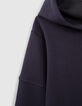 Marineblaues Jungensweatshirt mit Mesh-Details-6