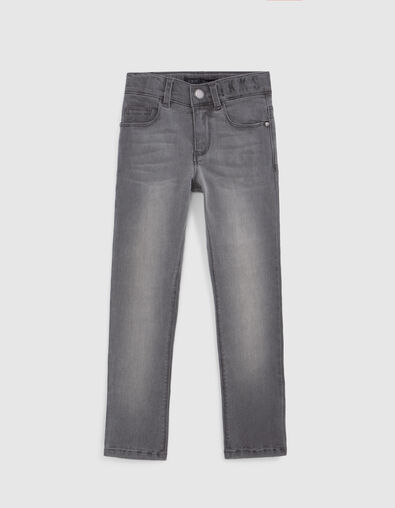 Jean SLIM gris ultra-résistant garçon - IKKS