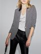 Zwarte blazer LENZING&trade; ECOVERO&trade; grafisch Dames-8
