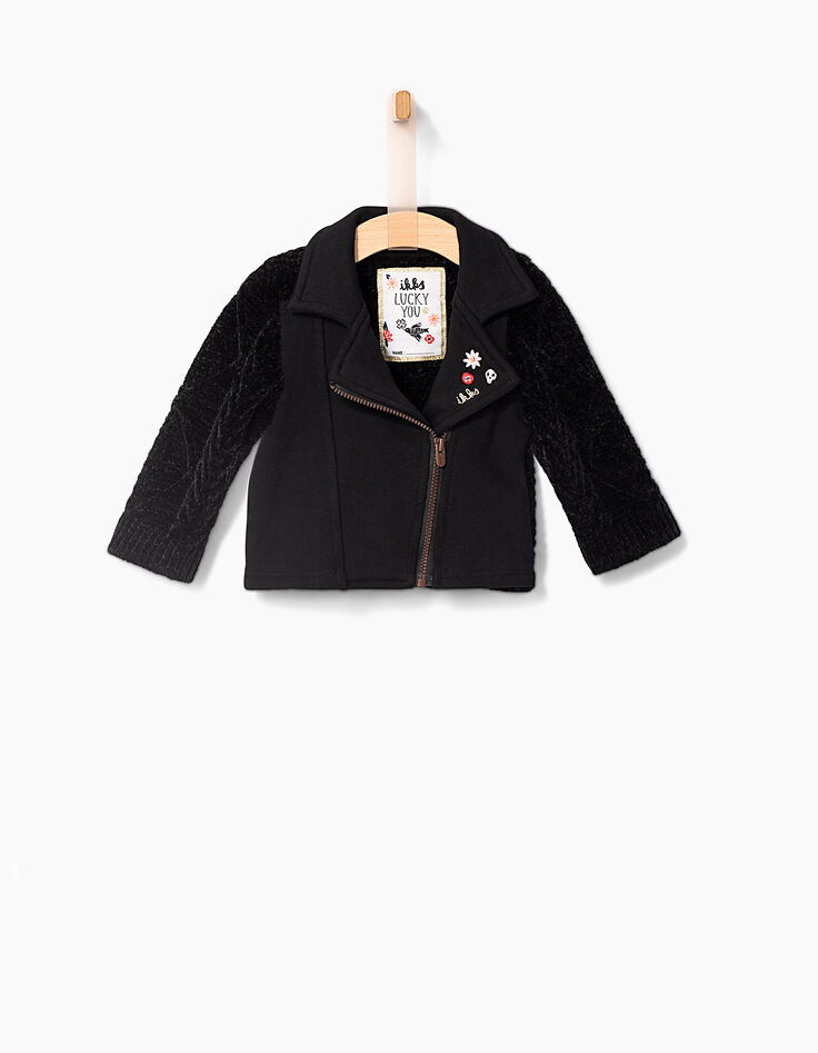 Baby girls' black cardigan-2