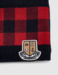 Cuello rojo medio de cuadros bebé niño -2