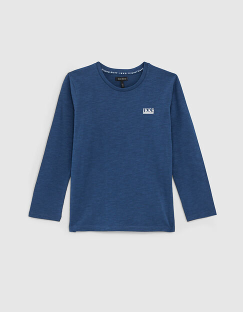Camiseta azul brut Essentiel algodón bio niño