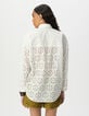 Camisa blanca manga larga bordado inglés mujer-3