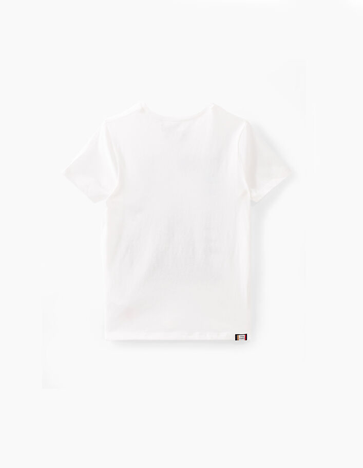 Boys' off-white Electro Club with Mona Lisa T-shirt - IKKS