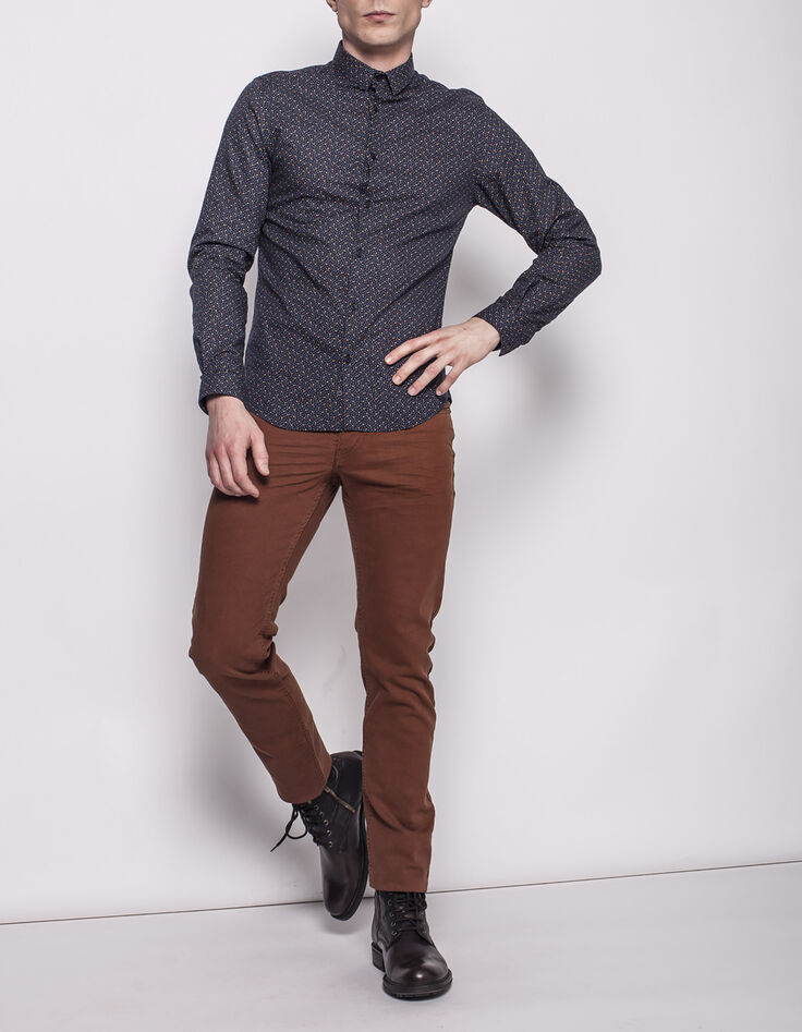 Men's slim coloured jeans-2