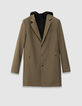 Parka beige pieza negra extraíble Easy Care hombre-8