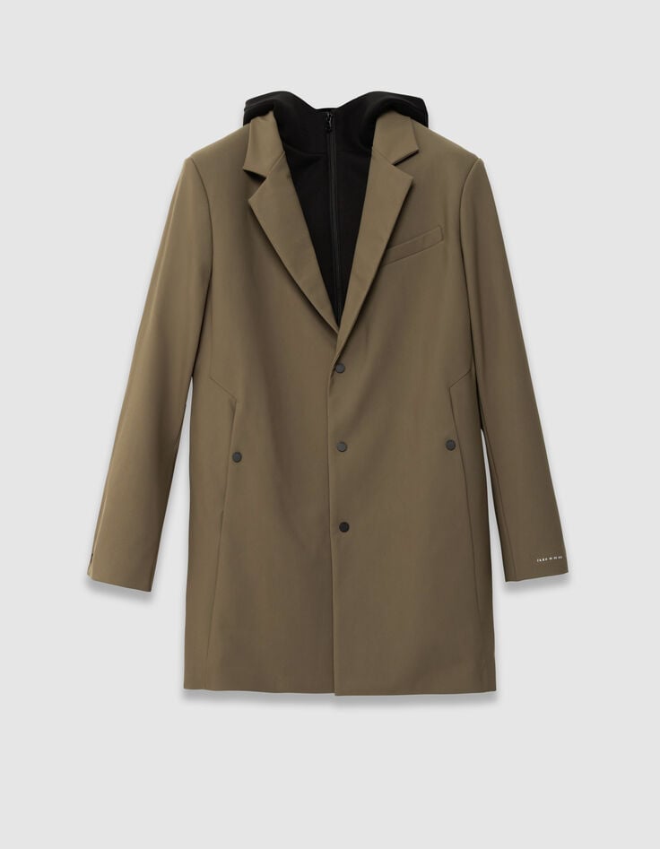 Parka beige pieza negra extraíble Easy Care hombre-8 Parka beige pieza negra extraíble Easy Care hombre-8