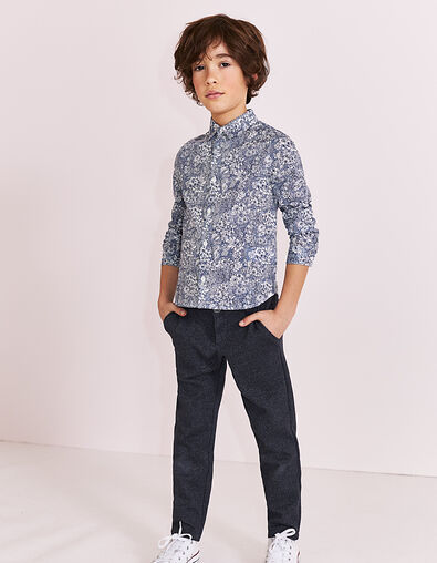 Boys' grey semi-plain joggers  - IKKS