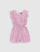 Girls&rsquo; violet daisy Ecovero&reg; playsuit-1
