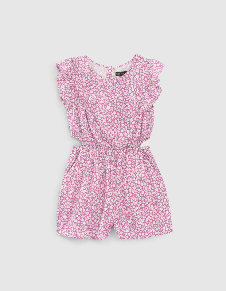 Girls&rsquo; violet daisy Ecovero&reg; playsuit-1