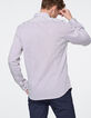 Camisa SLIM de rayas burdeos Hombre-3