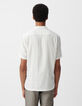 Chemise REGULAR blanc cassé armurée Homme-2