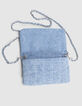 The clutch bag blue denim for girl-5