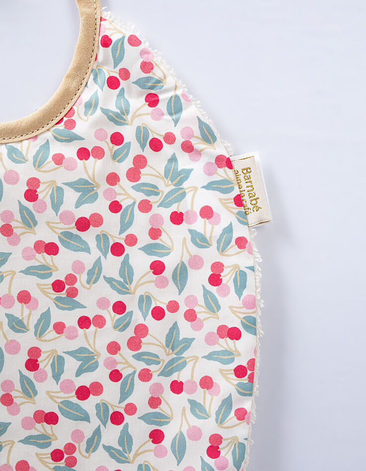 BARNABE AIME LE CAFE Nine bib with cherry motif-2