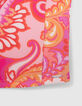 Rosa Mädchentop mit psychedelischem Print-4