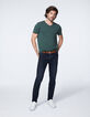 Men’s Racing green Essential V-neck T-shirt-6