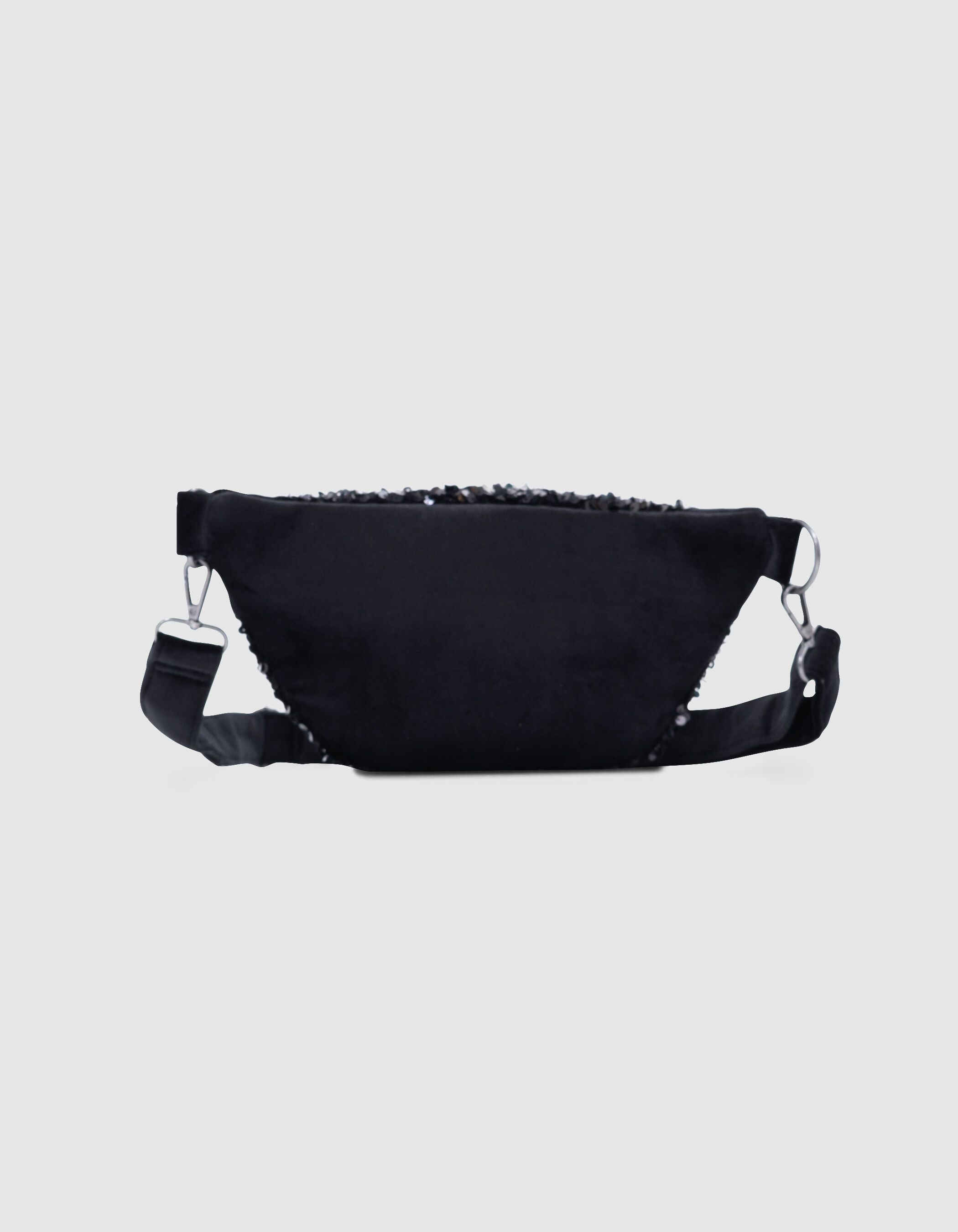 Black velvet bum bag discount