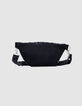 M&auml;dchen-Bauchtasche schwarz, Samt, Pailletten, recycelt-5