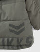 Parka caqui claro forrada con capucha bebé niño -5