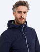 Men’s navy nylon sports jacket with red cords-6