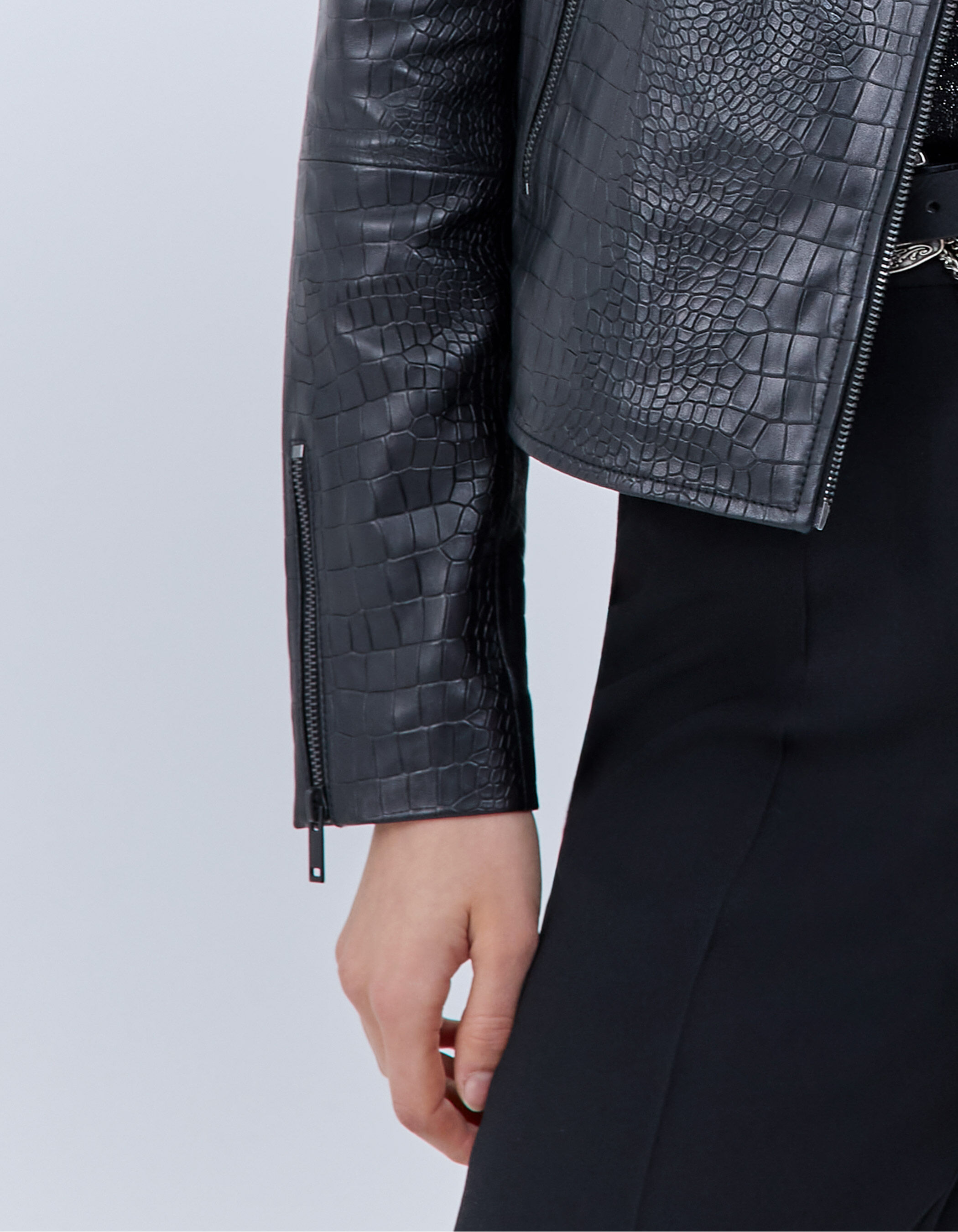 Perfecto cuir femme store ikks