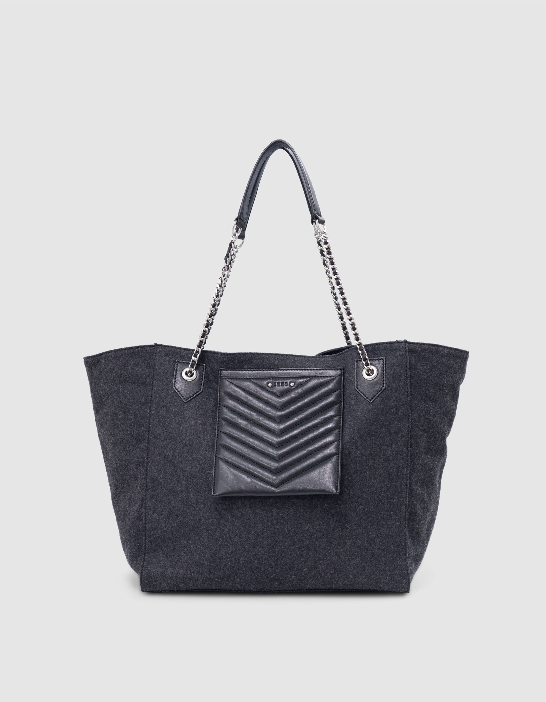 Sac cabas gris on sale