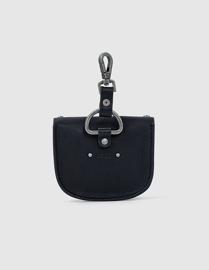 The XS Stuff Plumber women’s black small leather bag - IKKS
