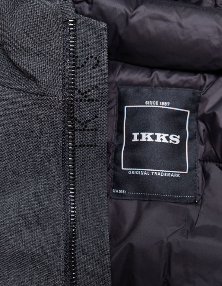 Parka gris interior acolchado niño-9 Parka gris interior acolchado niño-9