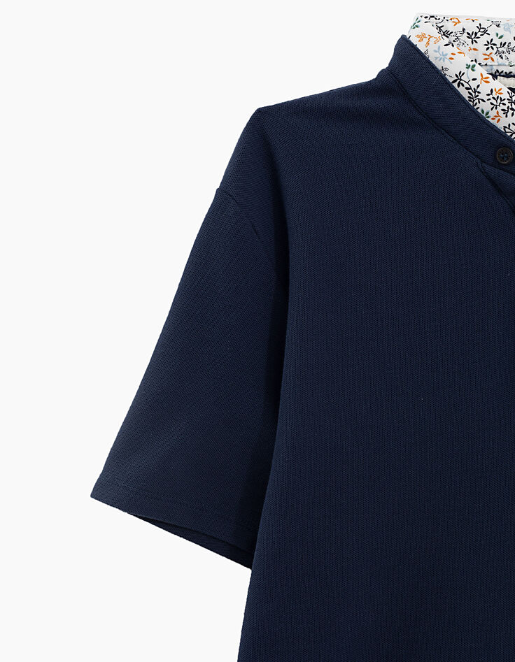 Men's navy polo shirt-2