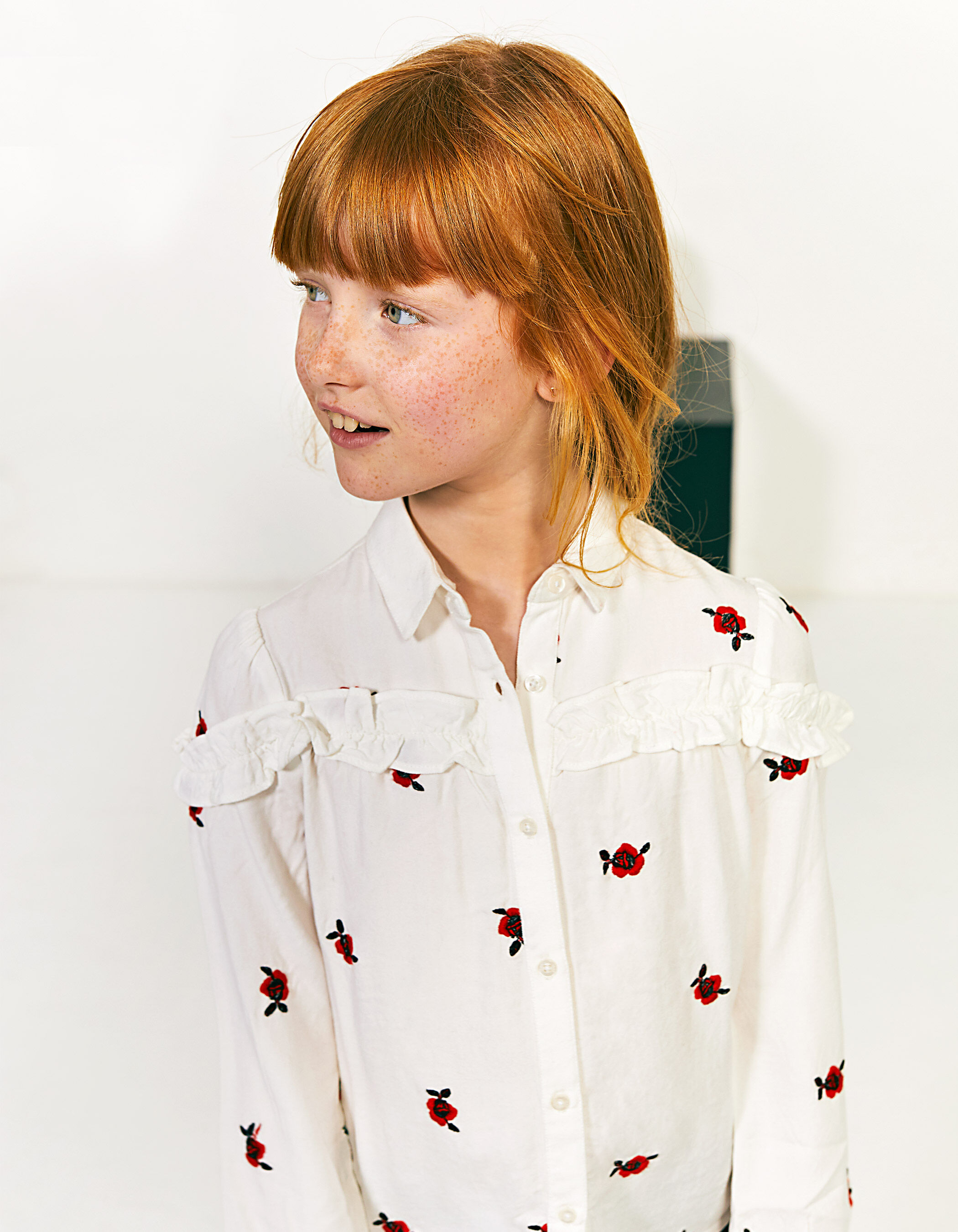 Chemise brodée fleurs outlet