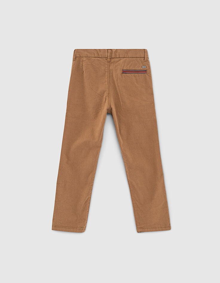 Boys’ camel chinos-2