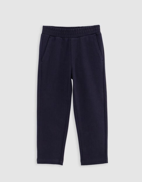 Boy's Ottoman navy knit jogpants - IKKS