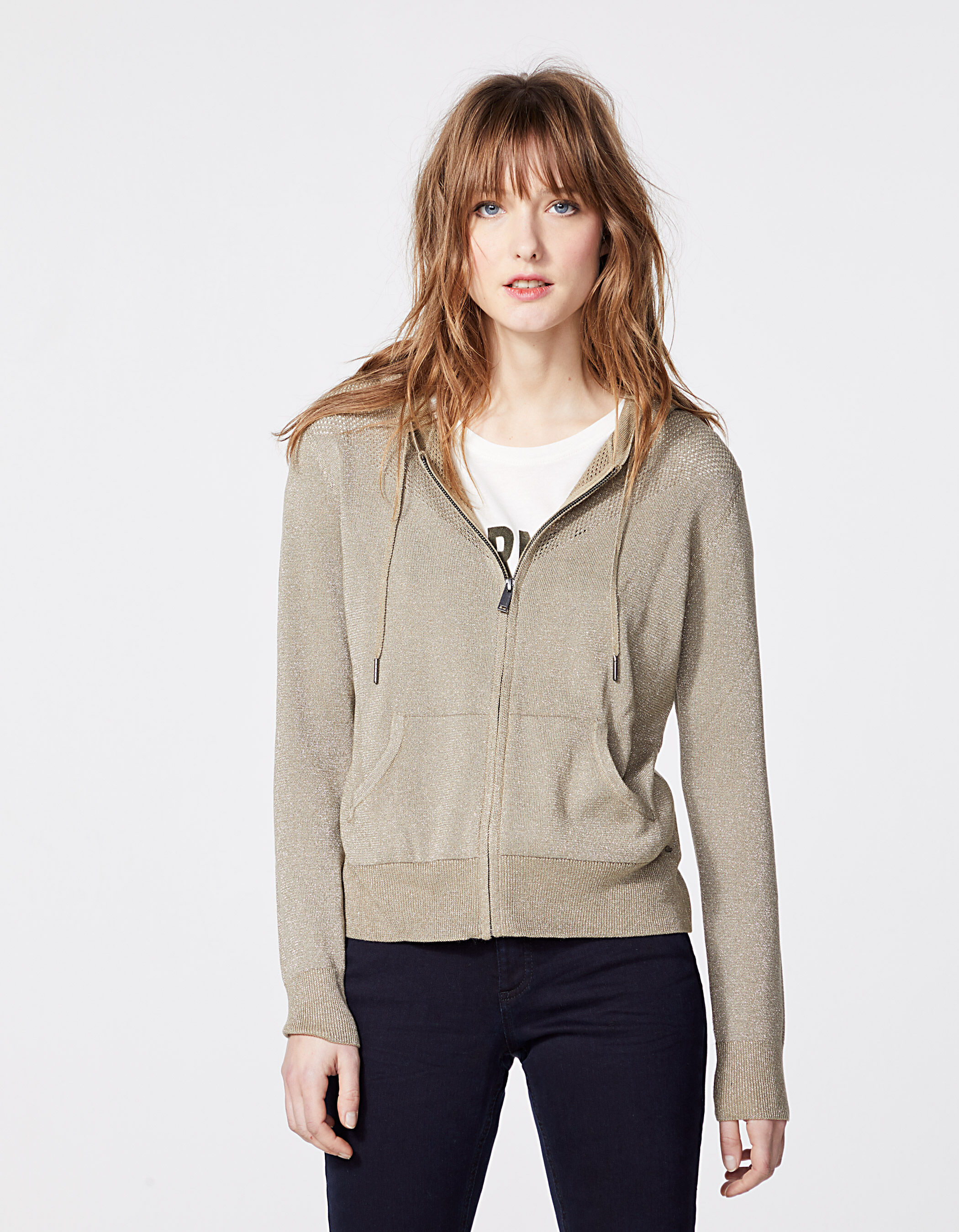 Cardigan hoodie women's top