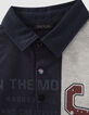 Rugbystil Jungen-Polo marineblau, grau und bordeaux  -6