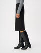 Jupe crayon noire Femme-6