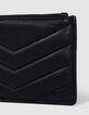 Porte-cartes 1440 Banker noir cuir matelassé chevron Femme-3