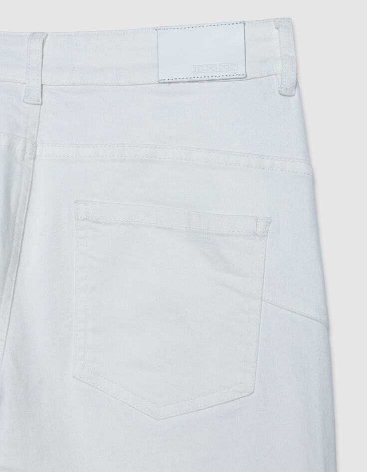 7/8 witte slim jeans met hoge taille Nina Dames-3