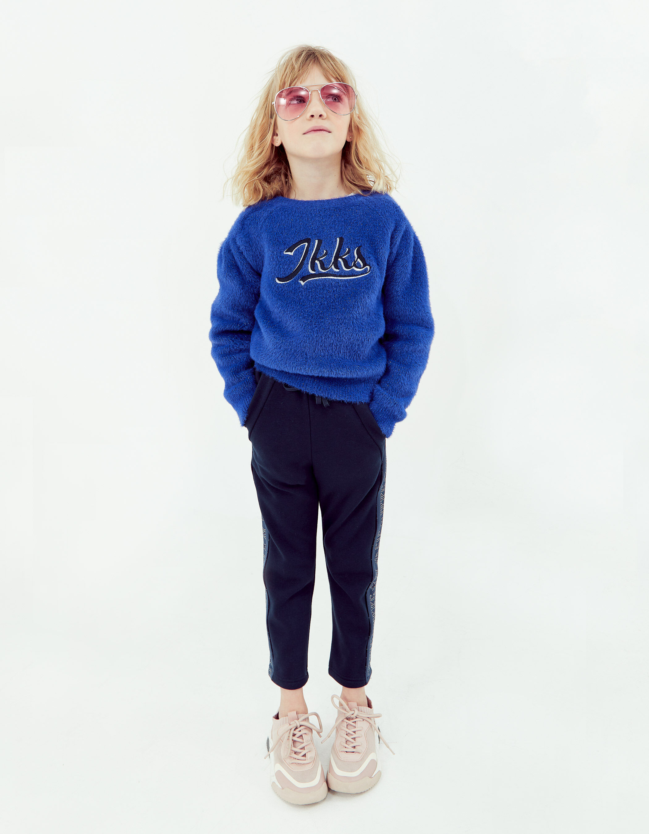 Girls store navy joggers