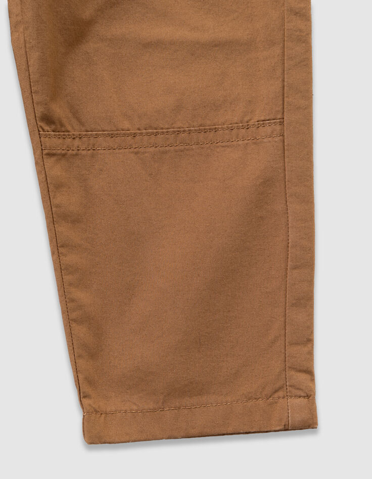 Pantalón camel forrado cintura elástica niño-4