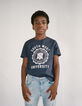 Tee-shirt navy esprit Campus coton bio garçon -7