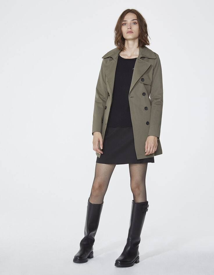 Women's short trench coat-6