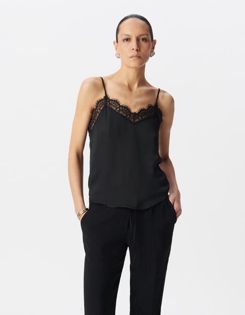 Fijne zwarte kant top esprit lingerie Dames - IKKS