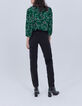 Zwart slim jeans sculpt up bloemenborduursels Dames-3