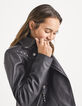 I.Code black studded biker-style jacket-2